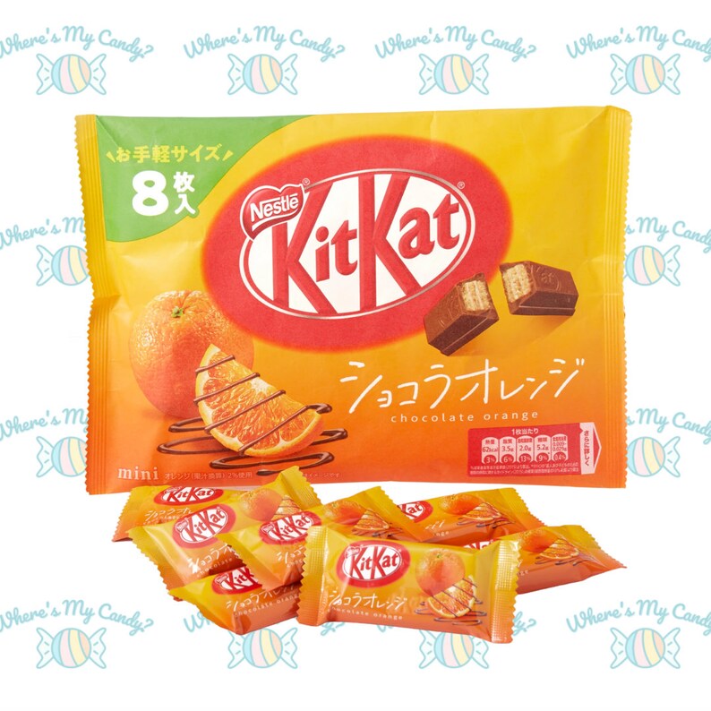 Japanese Kit Kats Chocolate Orange Flavor , EXCLUSIVE LIMITED , 1 Bag
