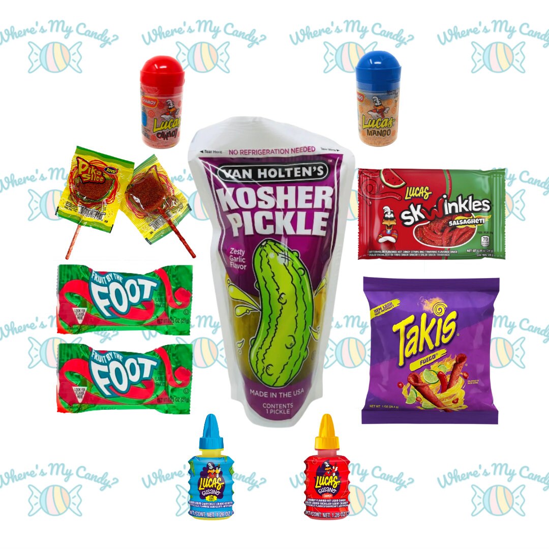 WMC PICKLE Kit Takis Tiktok Famous Chamoy Pickle Challenge Etsy