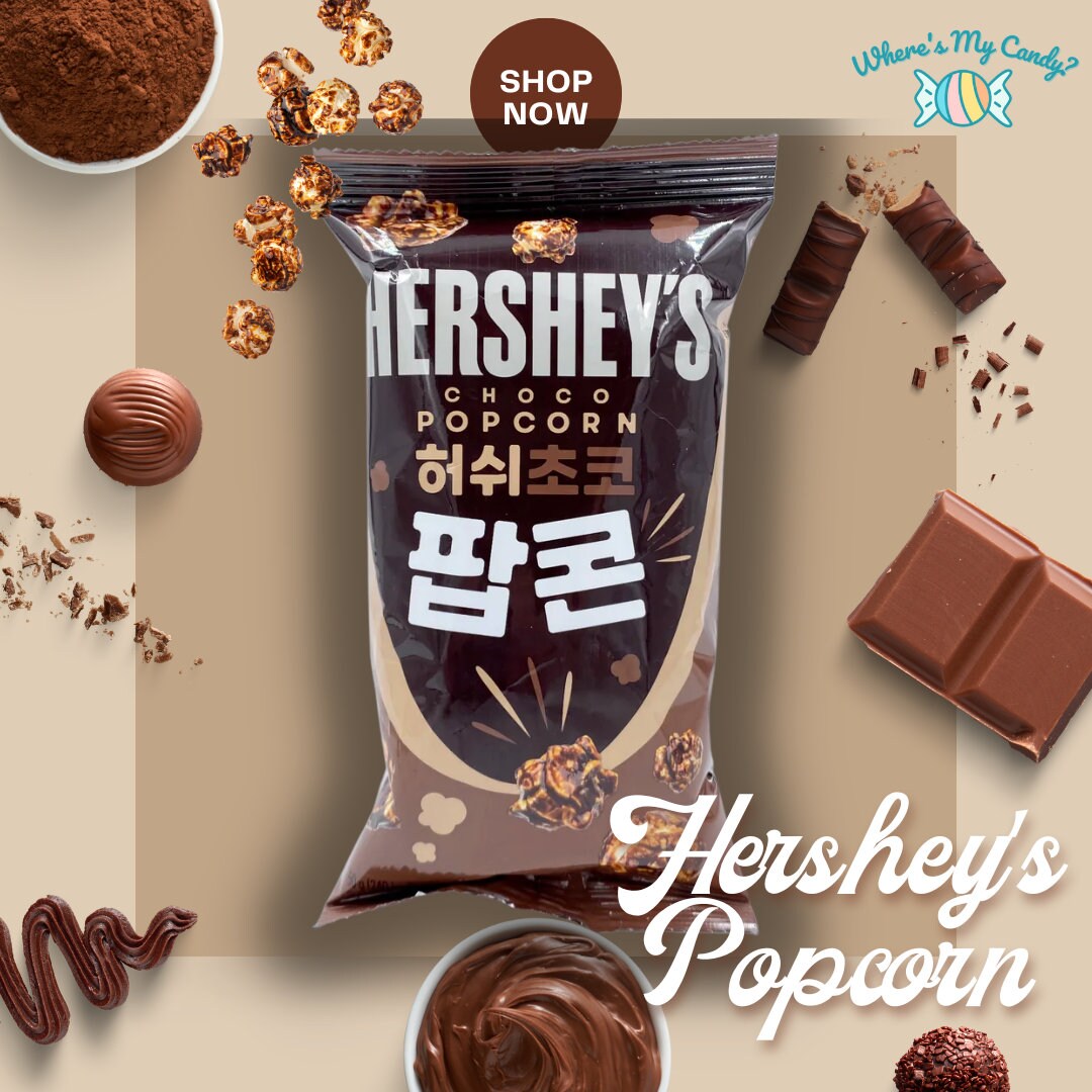 Hershey's Chocolatecovered Popcorn , EXOTIC Rare SNACKS , JAPAN