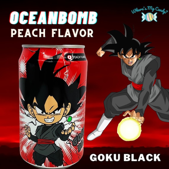 Buy Ocean Bomb Dragon Ball Z Soda, Goku Black Peach Flavor