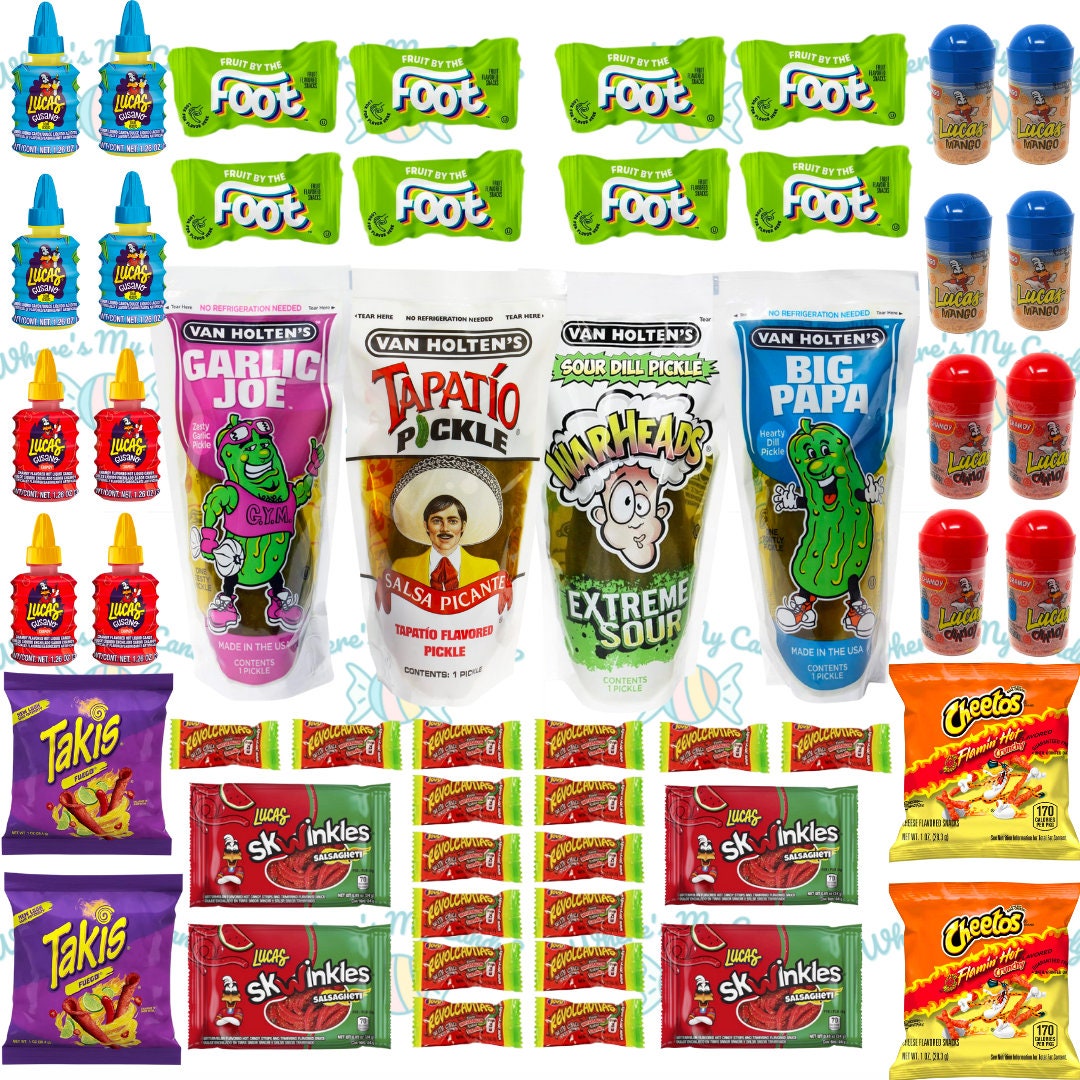 Family Chamoy Pickle Kit Mega Bundle , 52 PIECES , 4pickles , VALUE