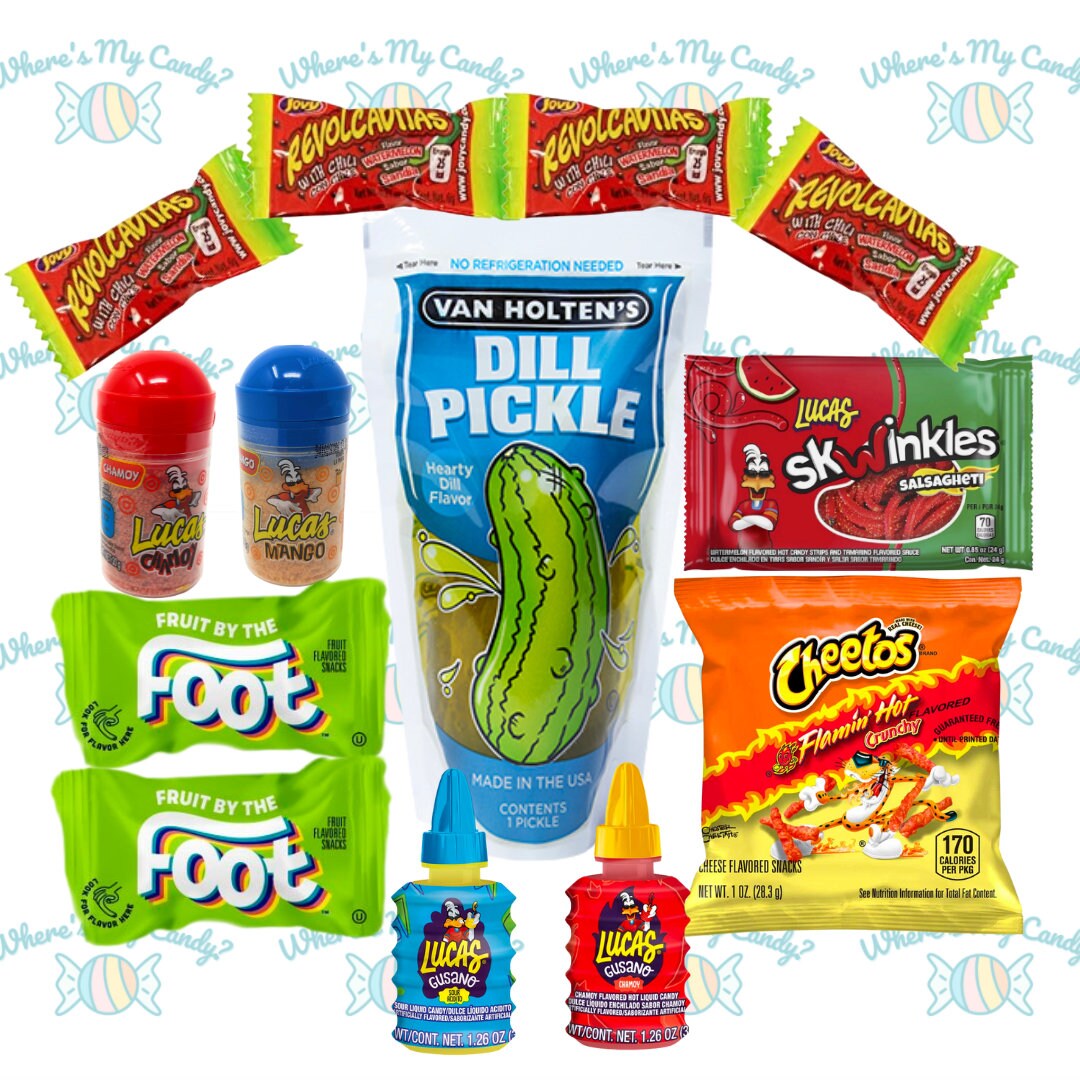 Sour & Spicy Chamoy Dill Pickle Kit Etsy