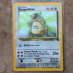 Wizards of the Coast Pokemon Jungle 1st Edition Rare Card #21/64 Kangaskhan