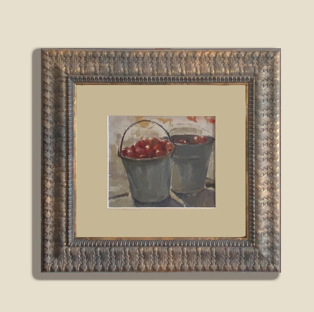 vintage-red-berries-in-buckets-original-oil-painting-ukrainian-still