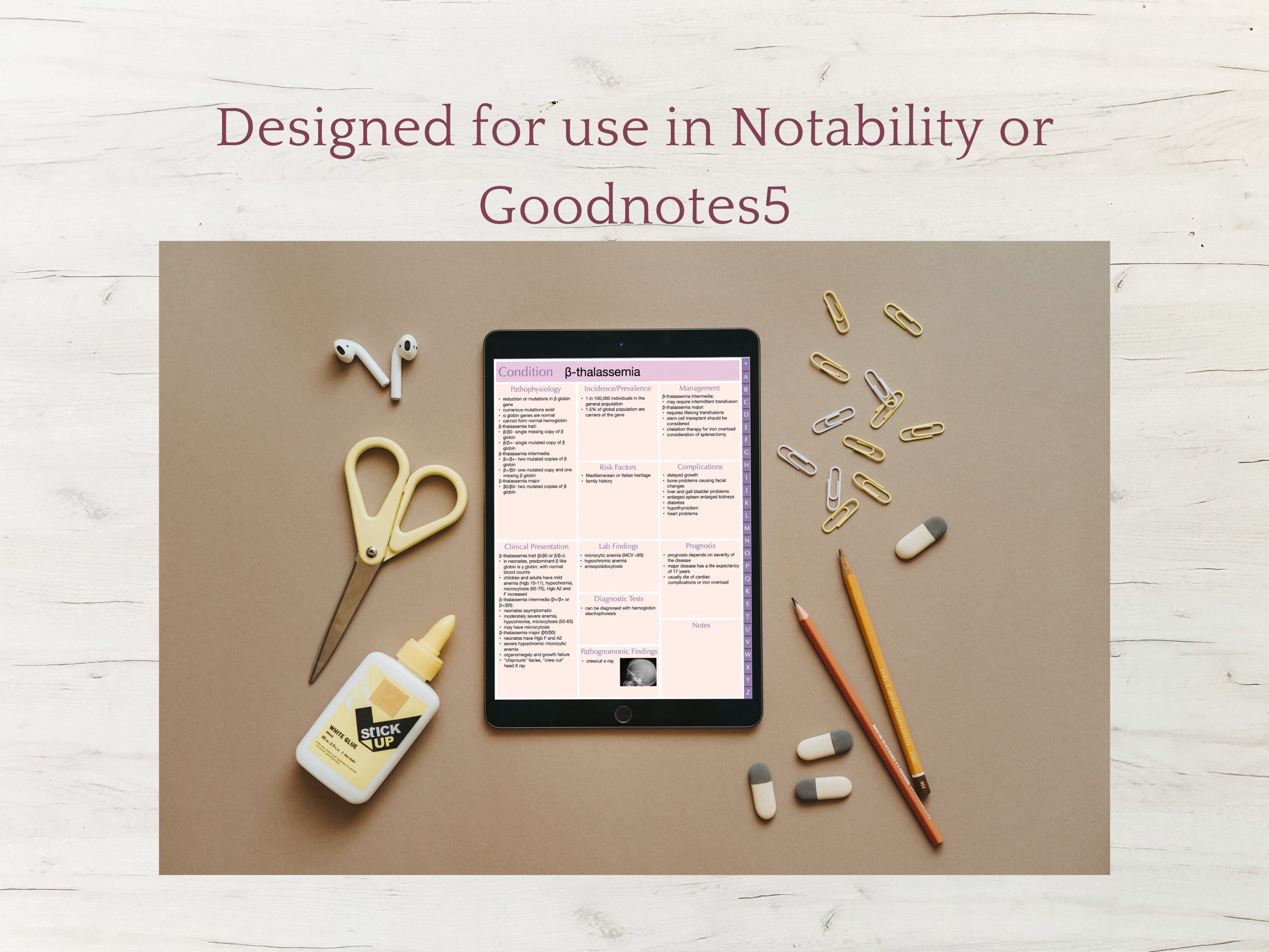 Digital Notebook- Medical Conditions Notebook/revisions for Medical ...