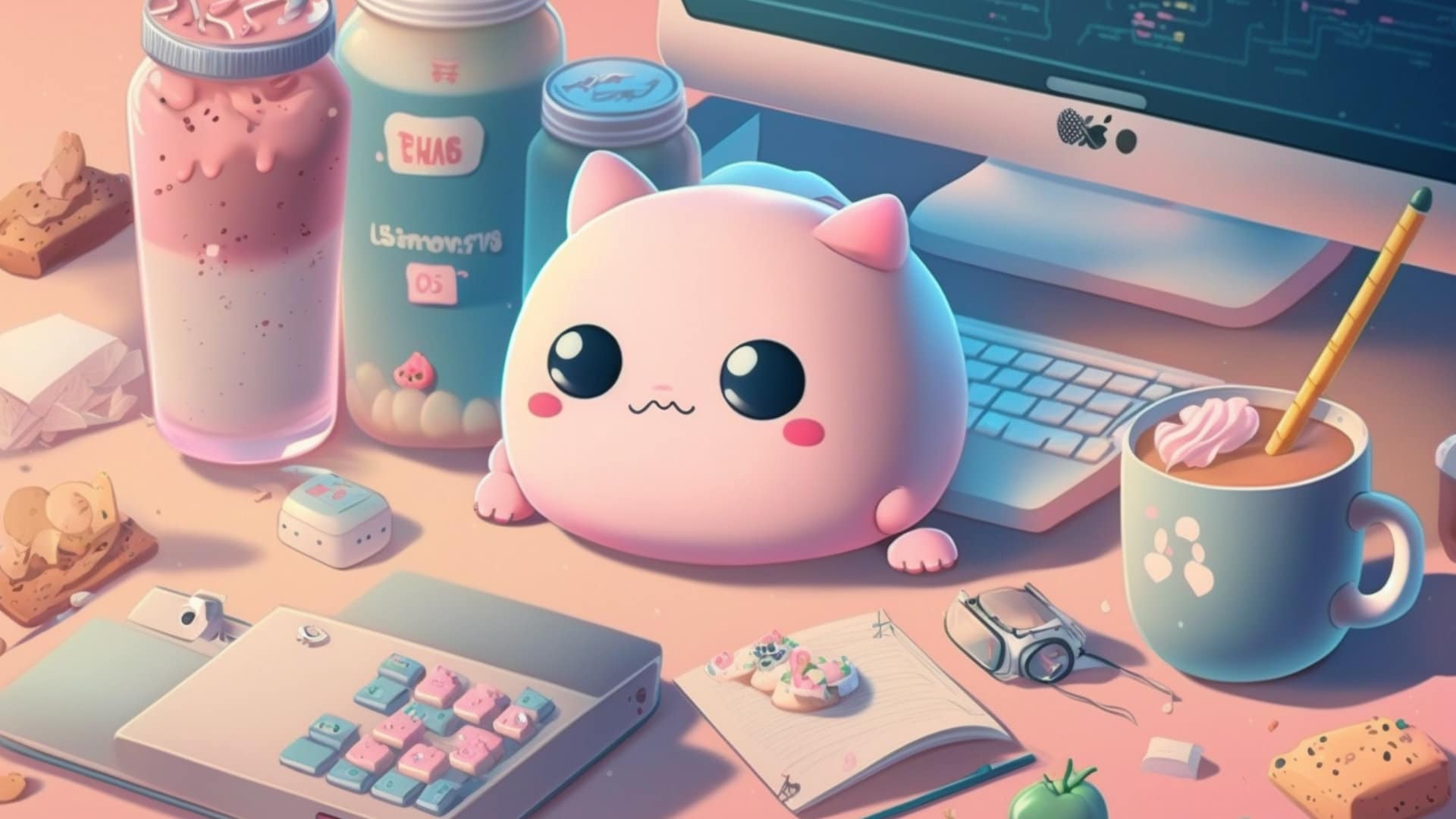 Free Kawaii Mobile  Desktop Wallpapers  Super Cute Kawaii