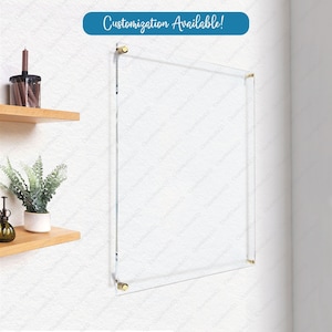 Blanco acrylbord | Droog wisbord | Doorzichtig notitiebord | Aanpassing beschikbaar | Doorzichtige plaque | Schrijfbord | Gratis expresverzending!