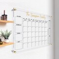 Personalized Acrylic Calendar For Wall  | Acrylic Dry Erase Board  | Monthly & Weekly Planner 2025 |  Calendar with Marker | Family Calendar