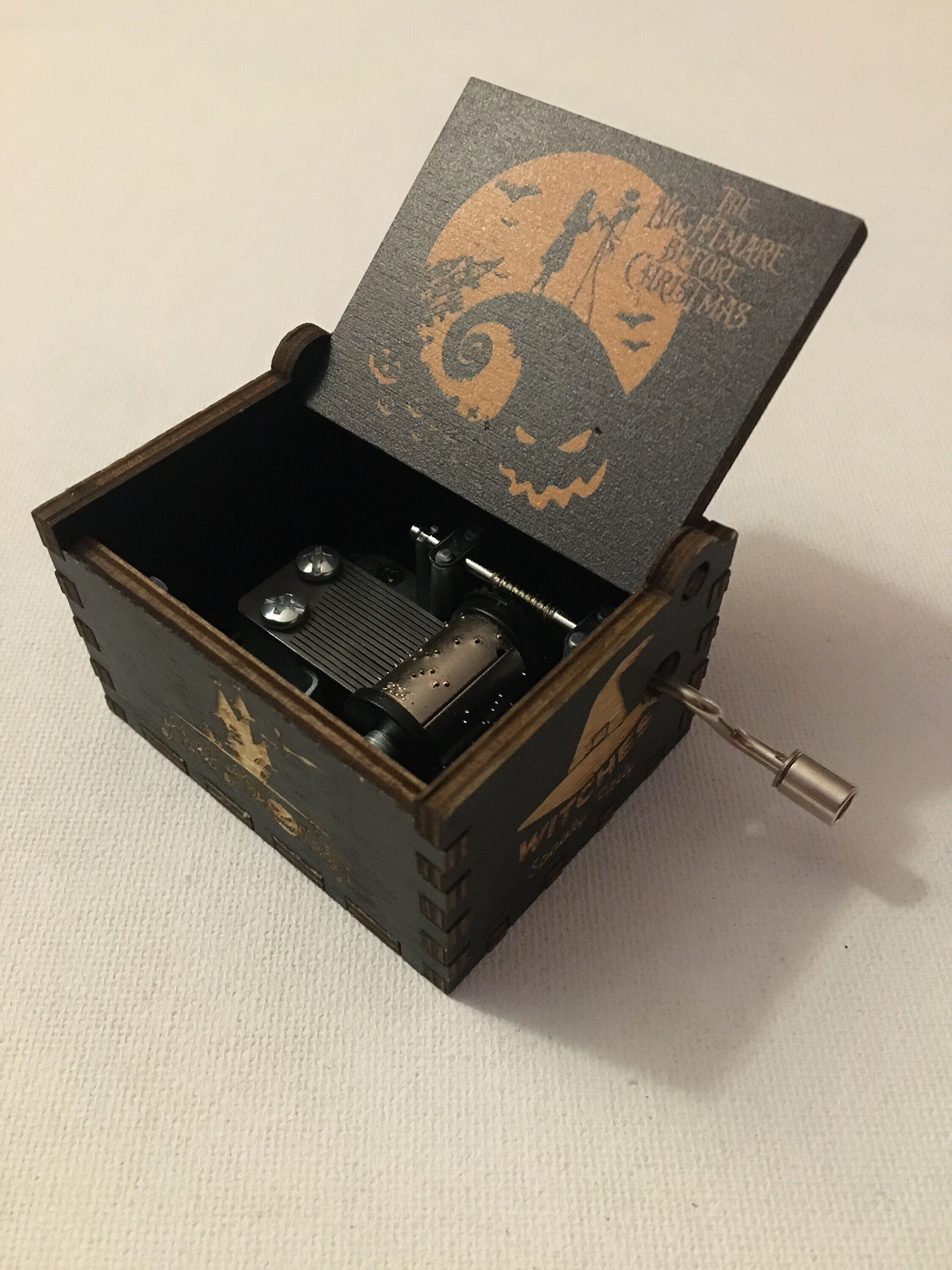 Nightmare Before Christmas Music Box, Hot Wooden Handmade Decorations