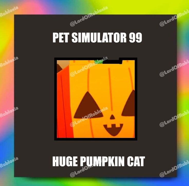 Ps99 Pet Simulator 99 Huge Pumpkin Cat - Main Image