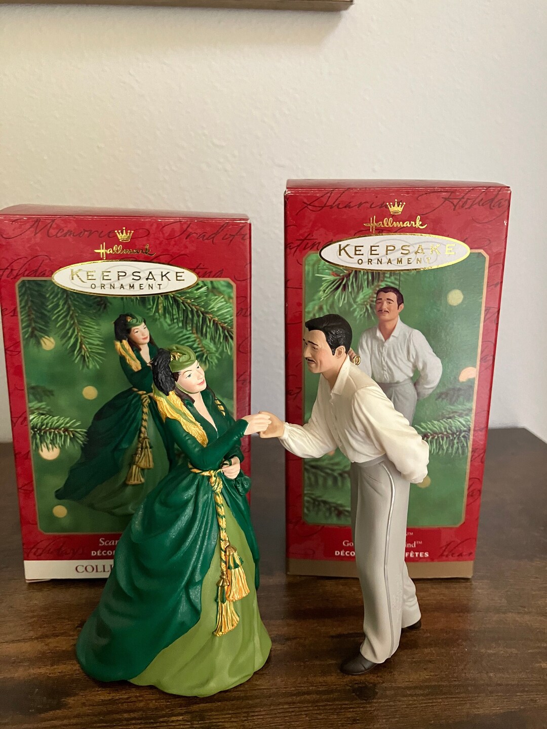 Hallmark Gone With the Wind Scarlett and Rhett Keepsake Ornaments
