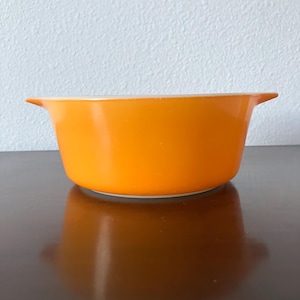 Pyrex Orange Casserole Dish, #472 No Lid, Pyrex Daisy Sunflower