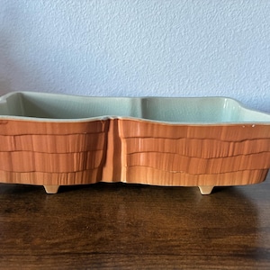 MCM Rectangular Footed Ikebana Dish Omochaya Japan