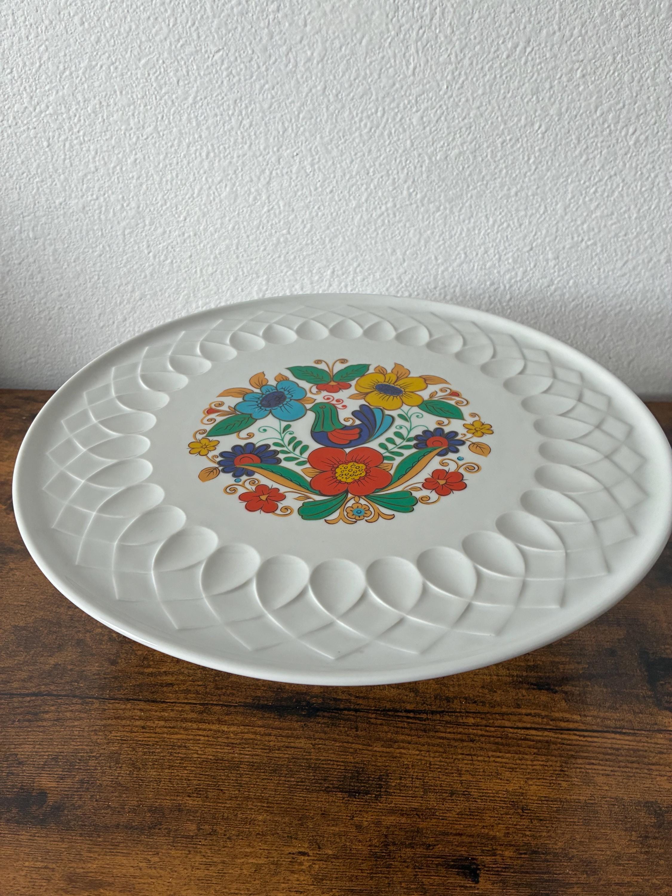 Vintage 1970' Retro Porcelain Cake Stand, MCM Schumann Arzberg