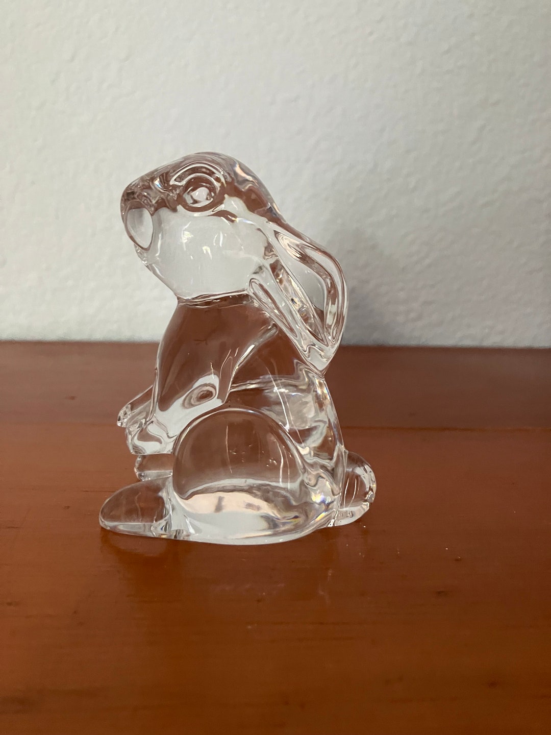 Vintage Waterford Clear Crystal Sitting Bunny Rabbit Figurine, Crystal ...
