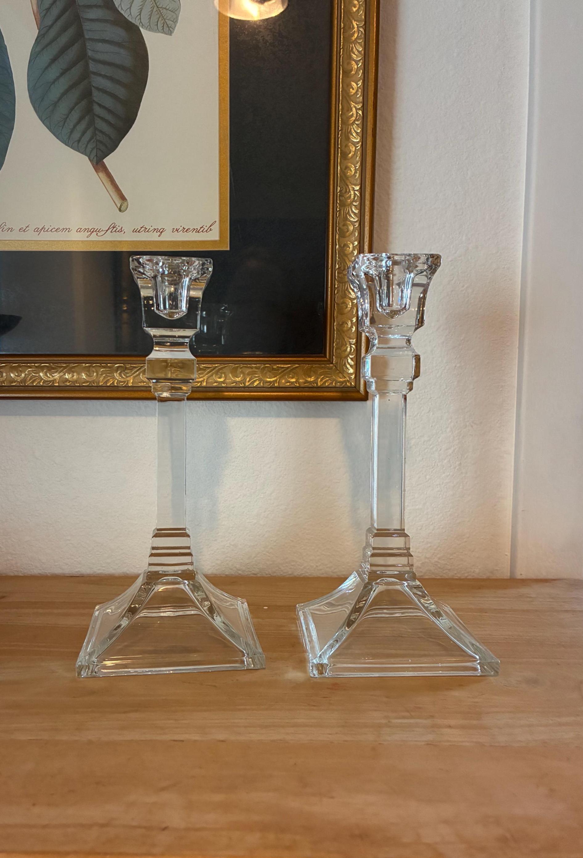 Tiffanys and Co Crystal Candlesticks - Etsy