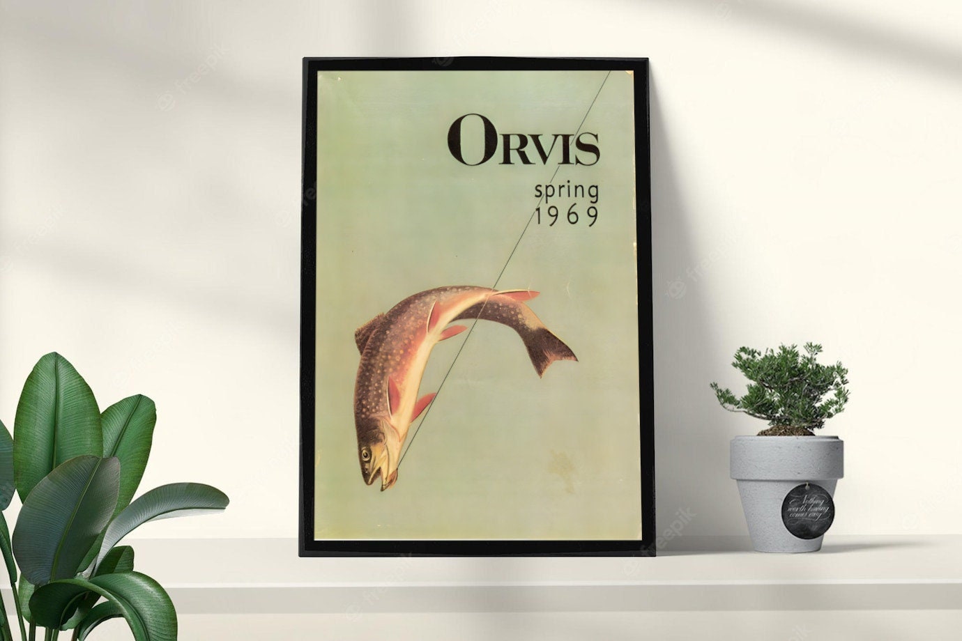 Vintage Fly Fishing Print, for Home Decor, Cabin Decor, Printable