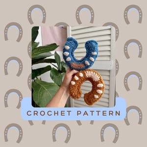Little Luck Horseshoe Crochet PATTERN | Crochet horseshoe Pattern | Christmas Ornament | Crochet keychain | horseshoe keychain