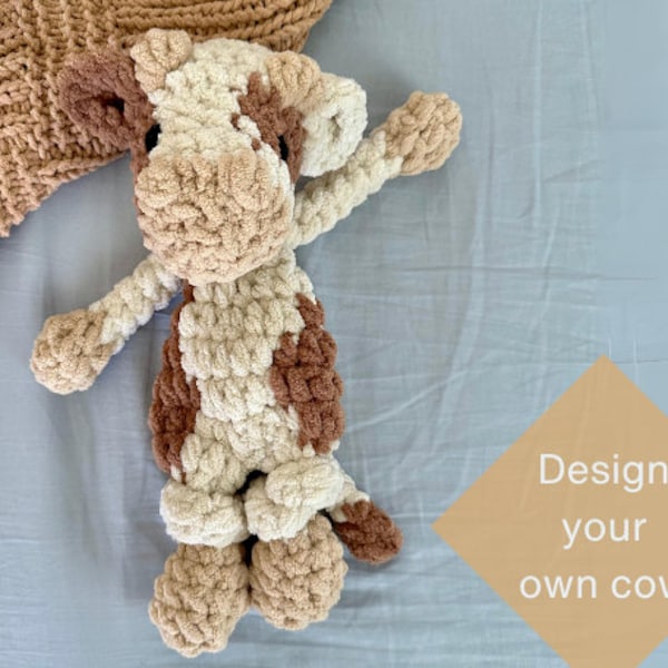 crochet cow | western baby gift | Cowboy nursery | Texas baby shower | farm animal baby gift | first rodeo