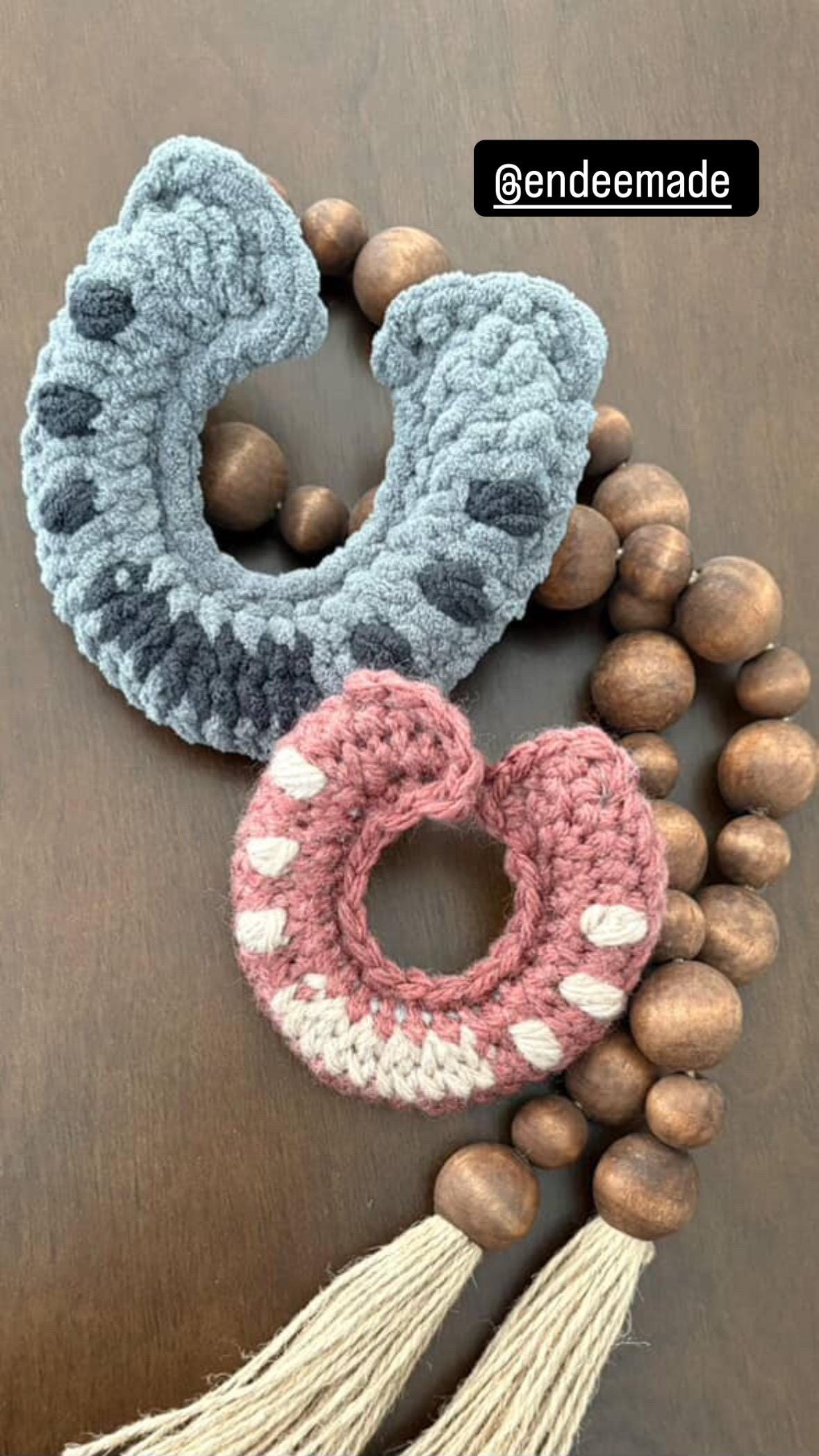 Horseshoe Crochet Pattern: Luck Keychain Ornament (digital