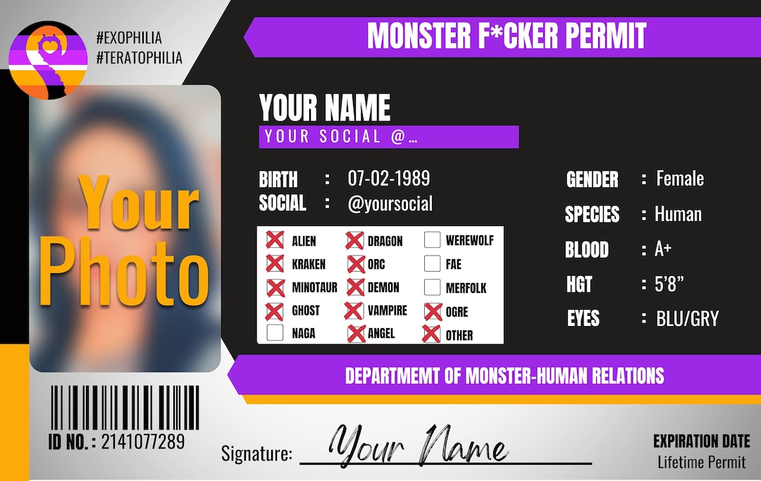 Monster F ker Permit Etsy monster-f-ker-permit-etsy