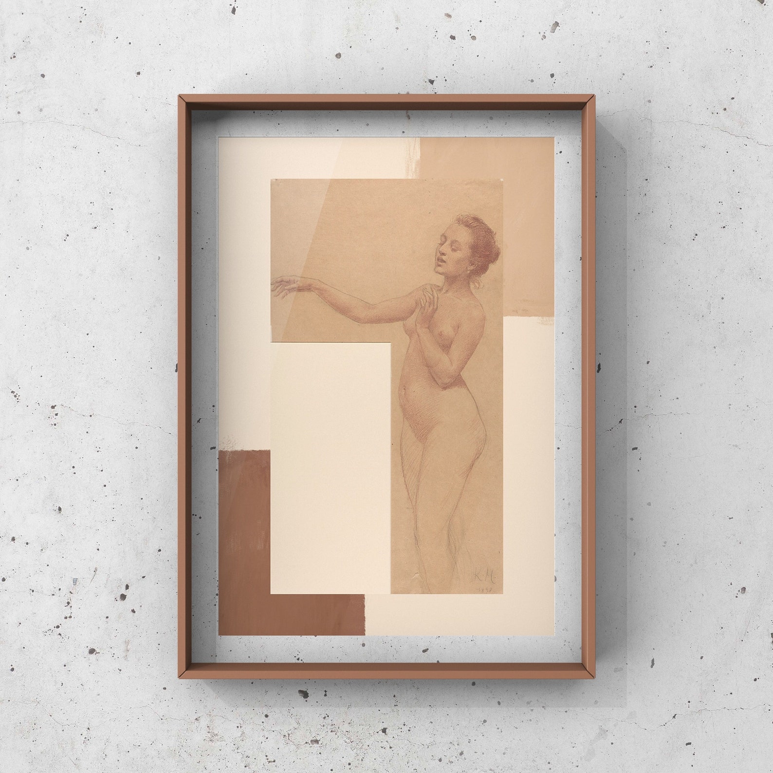 Vintage Fine Art Nude Painting Printable Digital Download vintage-fine-art-nude-painting-printable-digital-download