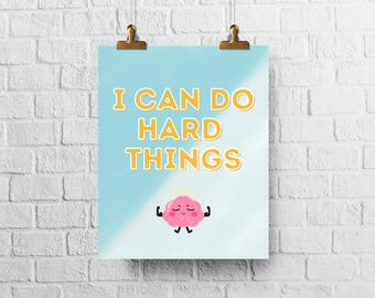 Growth Mindset Poster | Therapy Office Decor | Classroom Poster ...