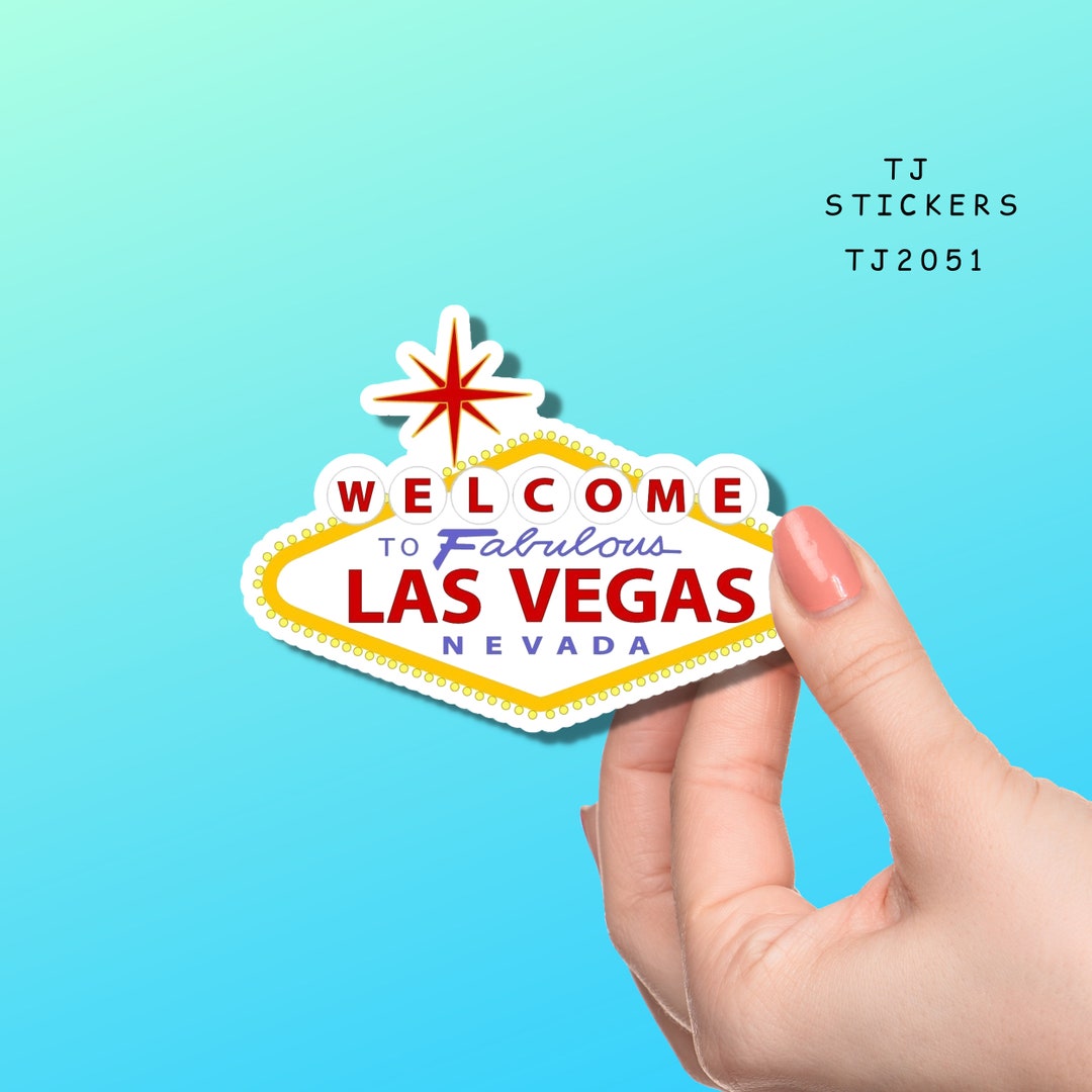 Las Vegas Stickers Nevada Stickers Travel Stickers Stickers Etsy