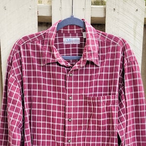 Outdoorsy Men&#39;s Flannel Shirt, Long Sleeve 100% Cotton, Casual Comfort | (Size L)