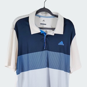 Adidas men's advantage wide colorblock golf polo sale