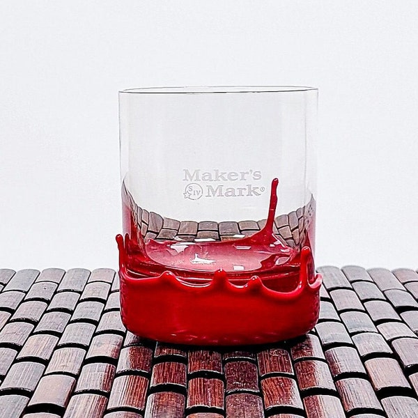 Small Tasting Makers Mark SIV Dipped Whiskey Glass | Gifts for Him