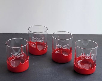 Heavy SIV Makers Mark Wax Dipped Rocks Glass | Groomsmen Gift