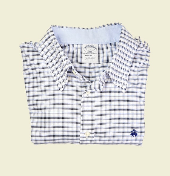Brooks Brothers Polo Large Checkered Long Sleeve M