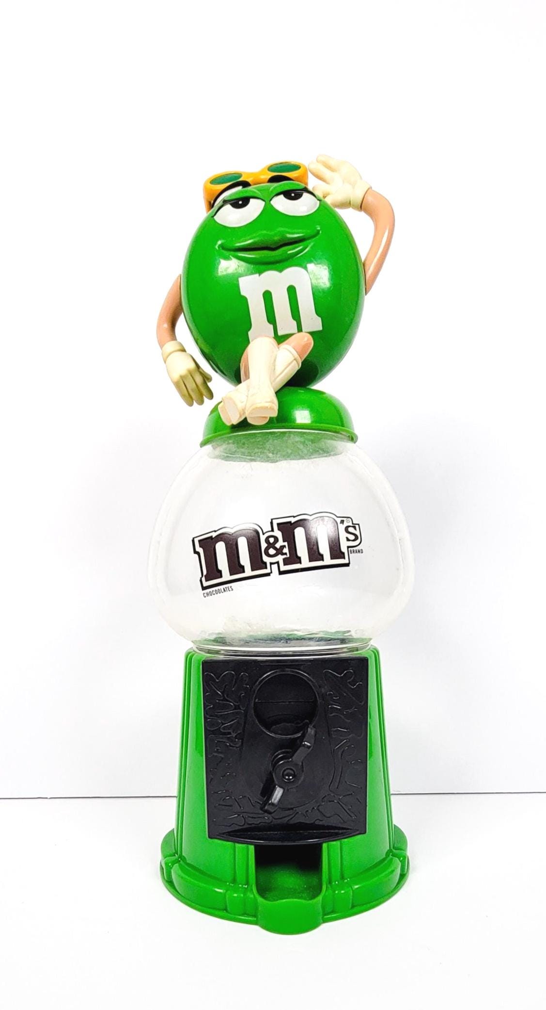 M&M's GREEN SHOPPER DISPENSER 本体 Green M&M Candy Dispenser 