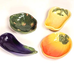 Fruit-Shaped Ceramic Bowls – Mid-Century Jardin Potager Collection