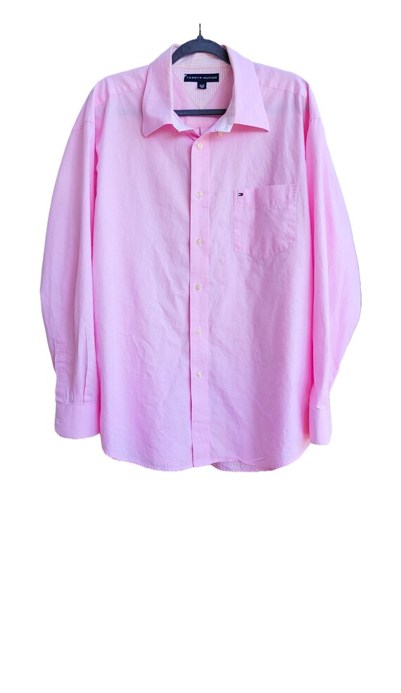 strapless open back dress Tommy Hilfiger Pink and White Striped Linen Shirt – Grade A Copenhagen main image 0
