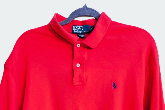 Ralph Lauren Red Polo 100% Cotton Men's Short Sle… - image 3