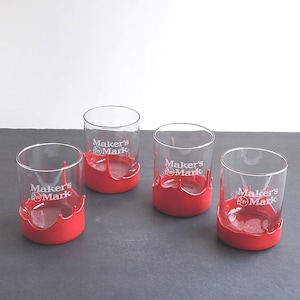 Heavy SIV Makers Mark Wax Dipped Rocks Glass | Groomsmen Gift