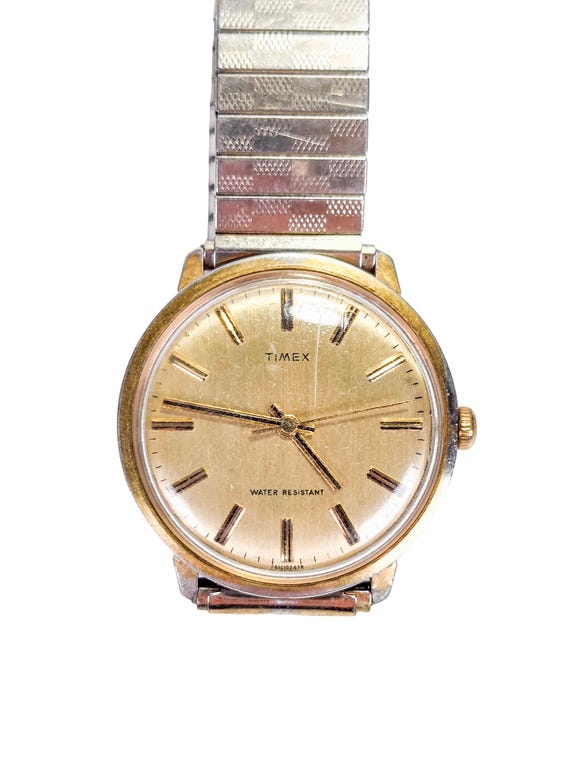 1978 Timex Marlin Gold Toned Manuel-winding Men display picture 3
