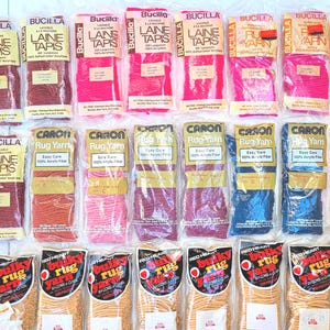 Latch Hook Acrylic Rug Yarn in Various Colors | Made in USA | Crafting Supplies