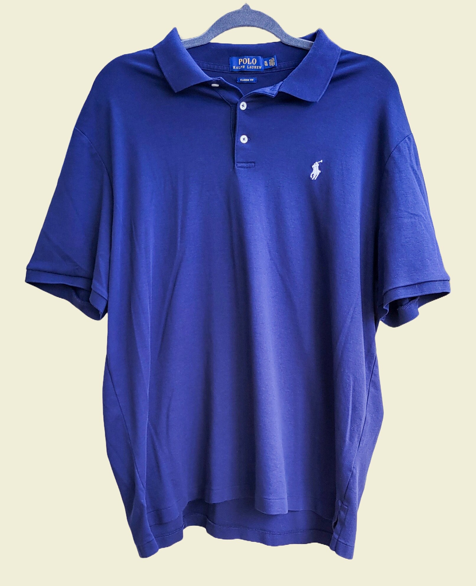 Navy Blue Ralph Lauren Polo Cotton Short Sleeve Shirt (size XL) - Etsy