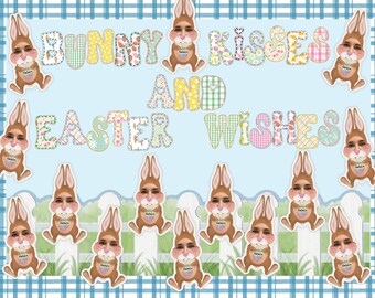 April Bulletin Board Door Decor Student Activity Easter Bunny Spring