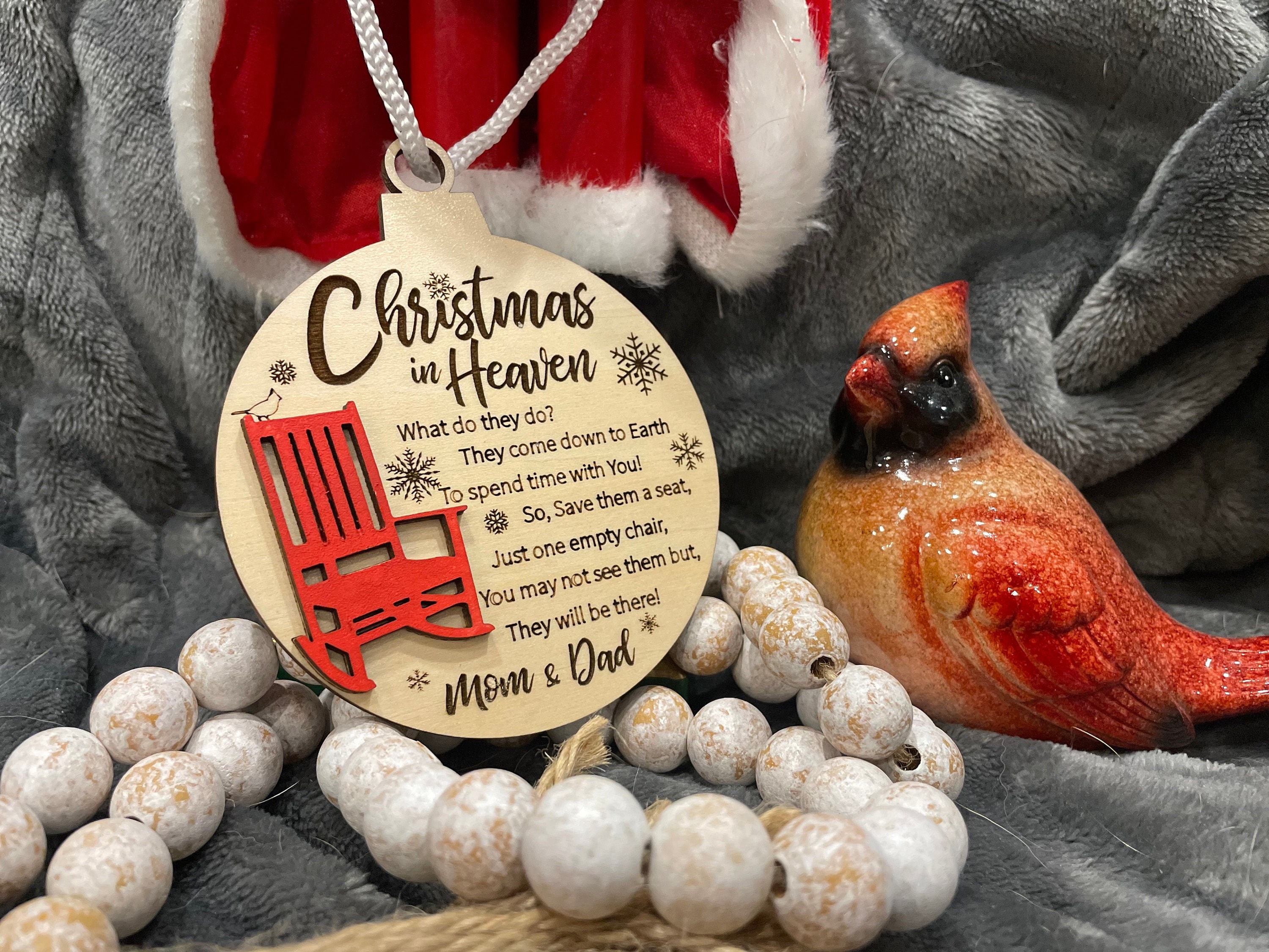 Christmas in Heaven Memorial Ornament Remembrance Christmas Etsy