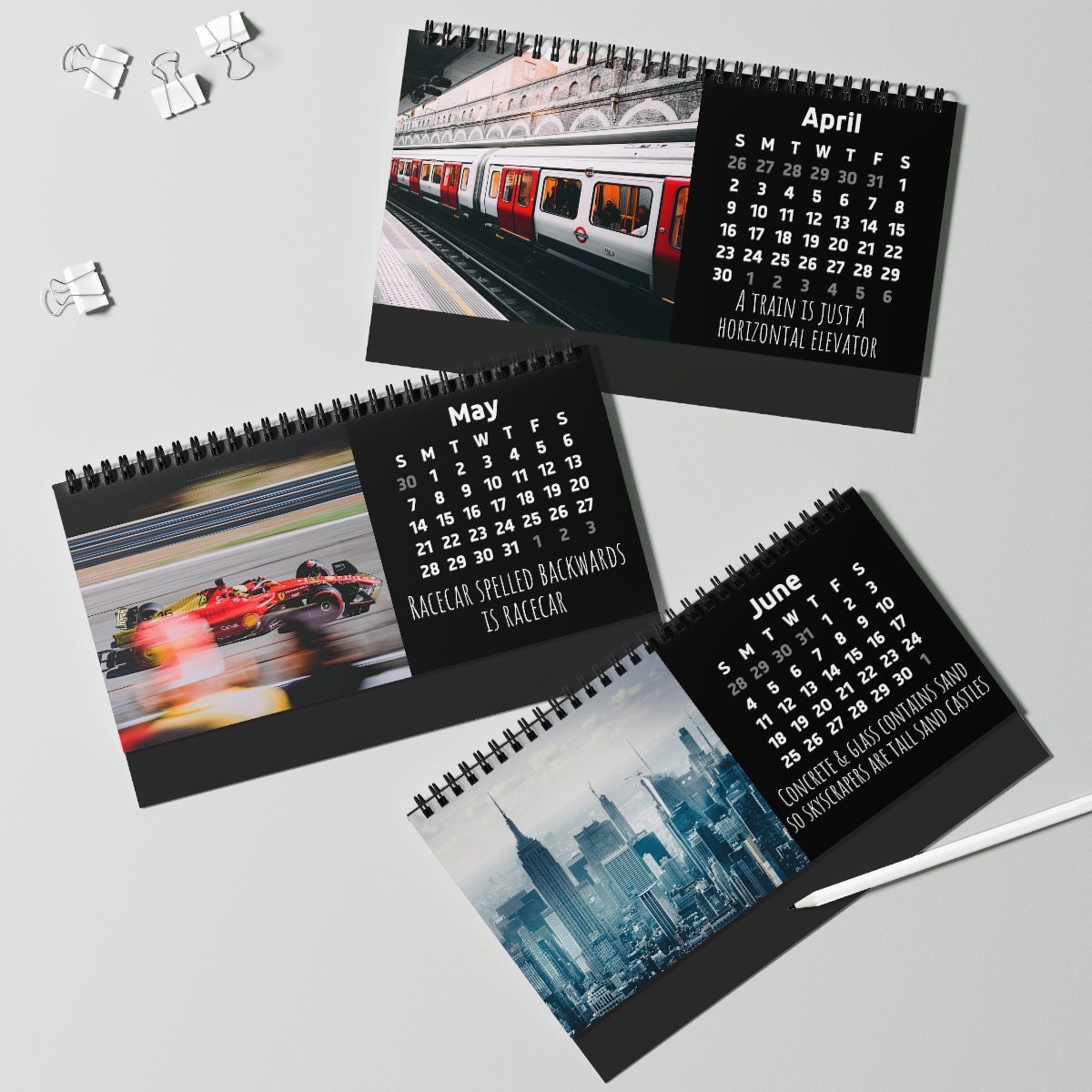 2023 Shower Thoughts Funny Desk Calendar Etsy