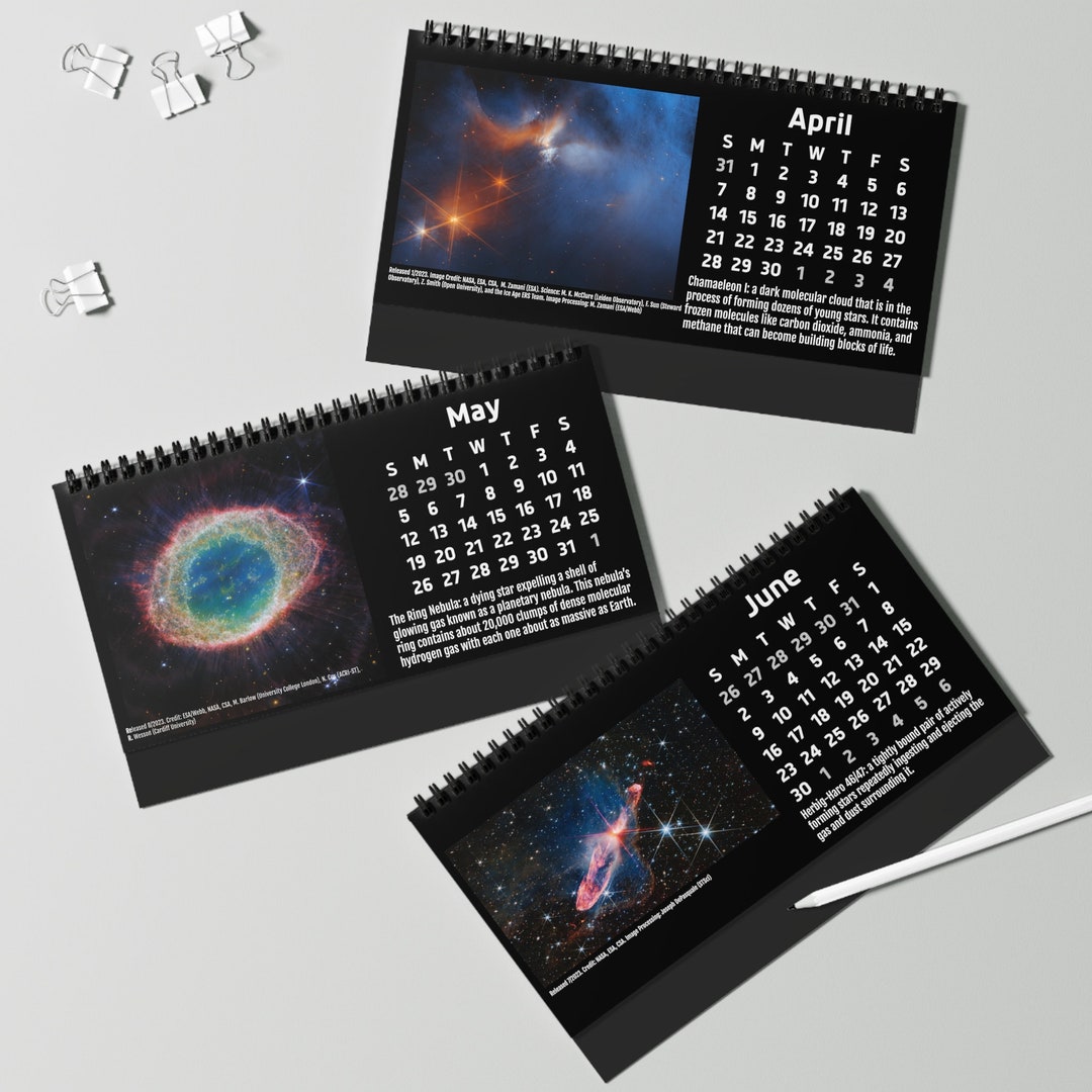 2024 Space Facts Calendar james Webb Space Telescope JWST Etsy