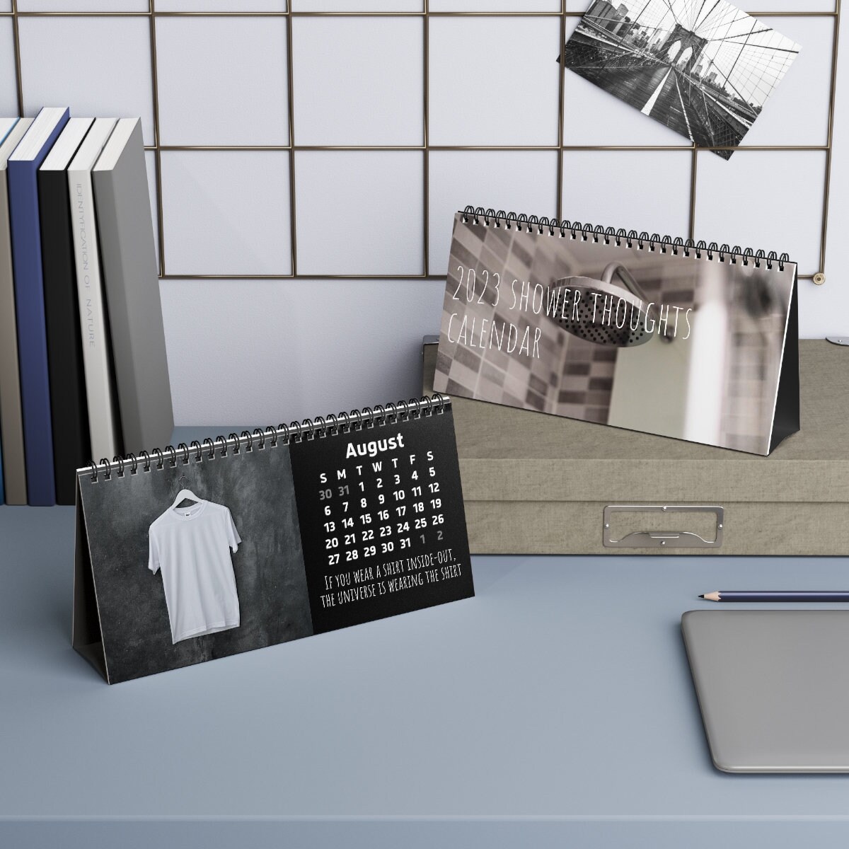 2023 Shower Thoughts Funny Desk Calendar Etsy