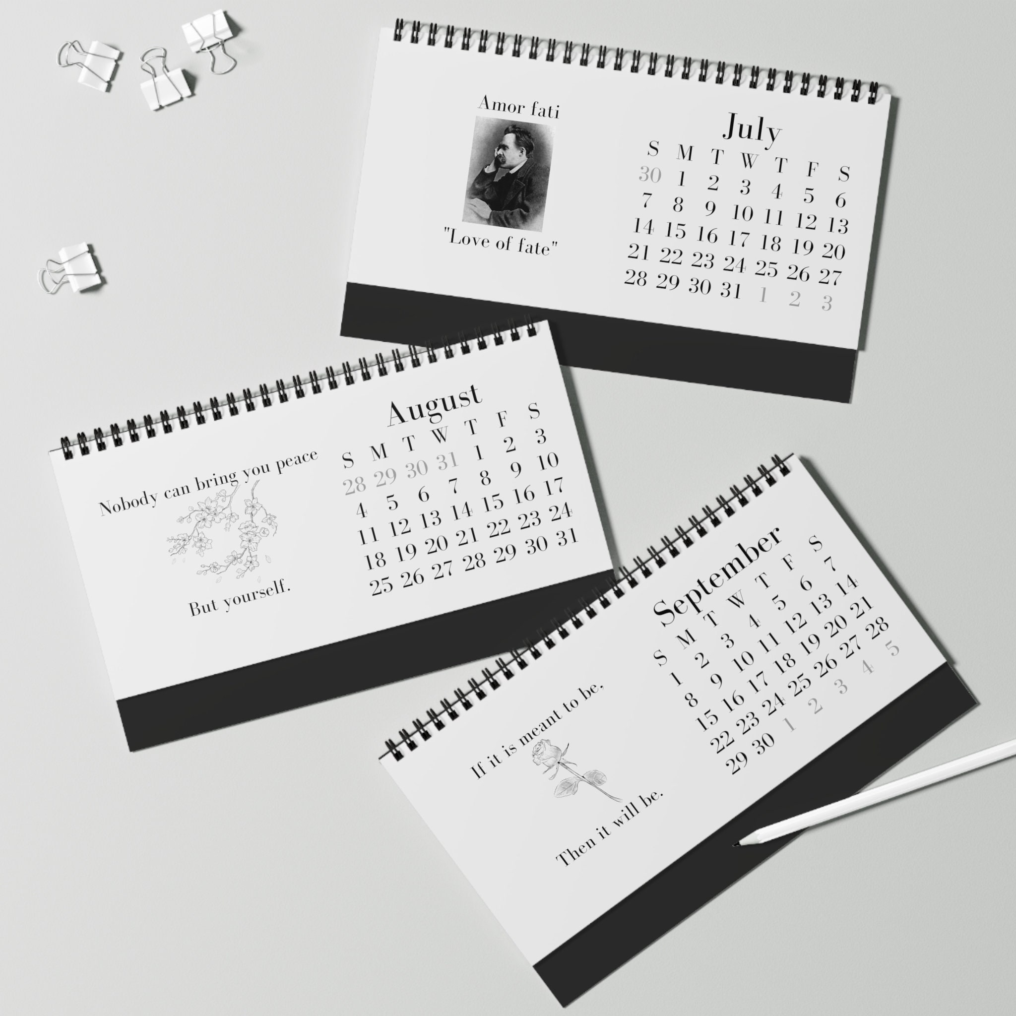 2024 Inspirational Desk Calendar Etsy