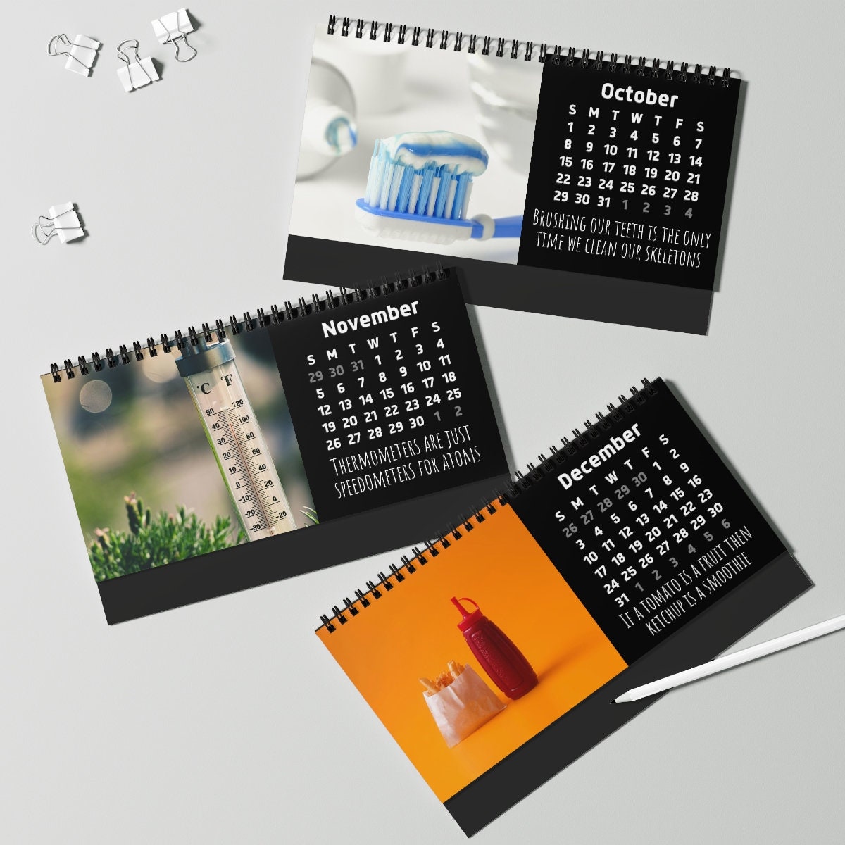 2023 Shower Thoughts Funny Desk Calendar Etsy