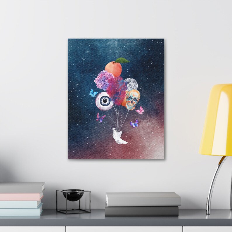 Happy Birthday Surreal Wall Art Canvas Print - Etsy