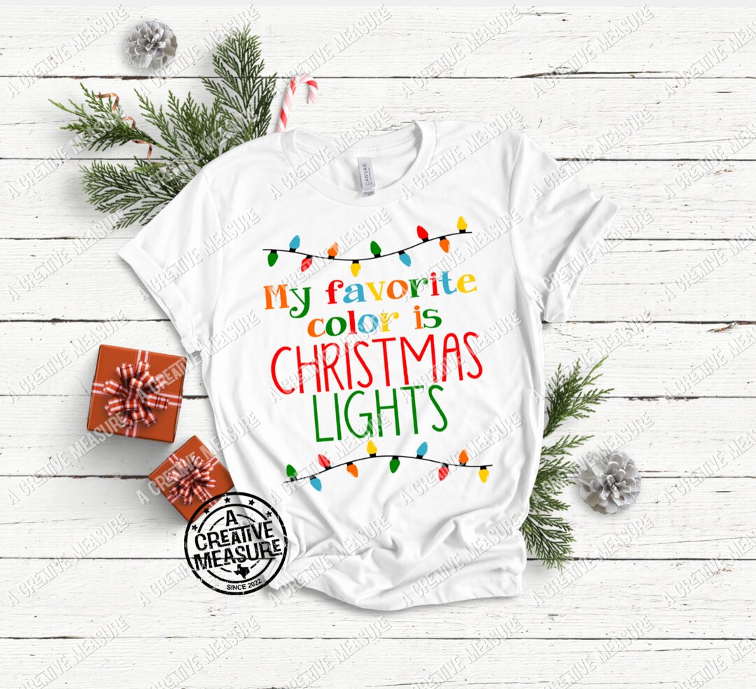 My Favorite Color Is Christmas Lights Sweatshirt